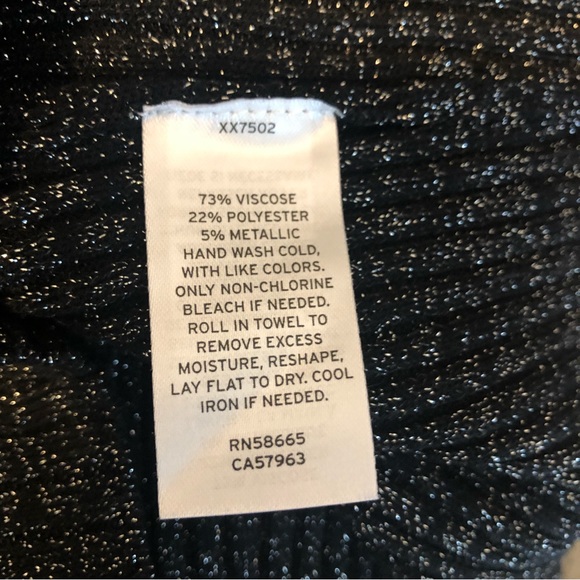 Open Edit Woman Sparkle Black Double V Cut Out Mini Dress Size XL NWT #k23 - Picture 6 of 6